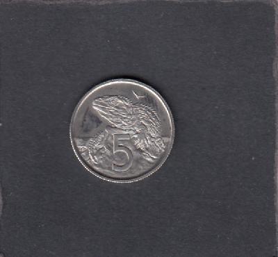 Beschrijving: 5 Cent TUATARA